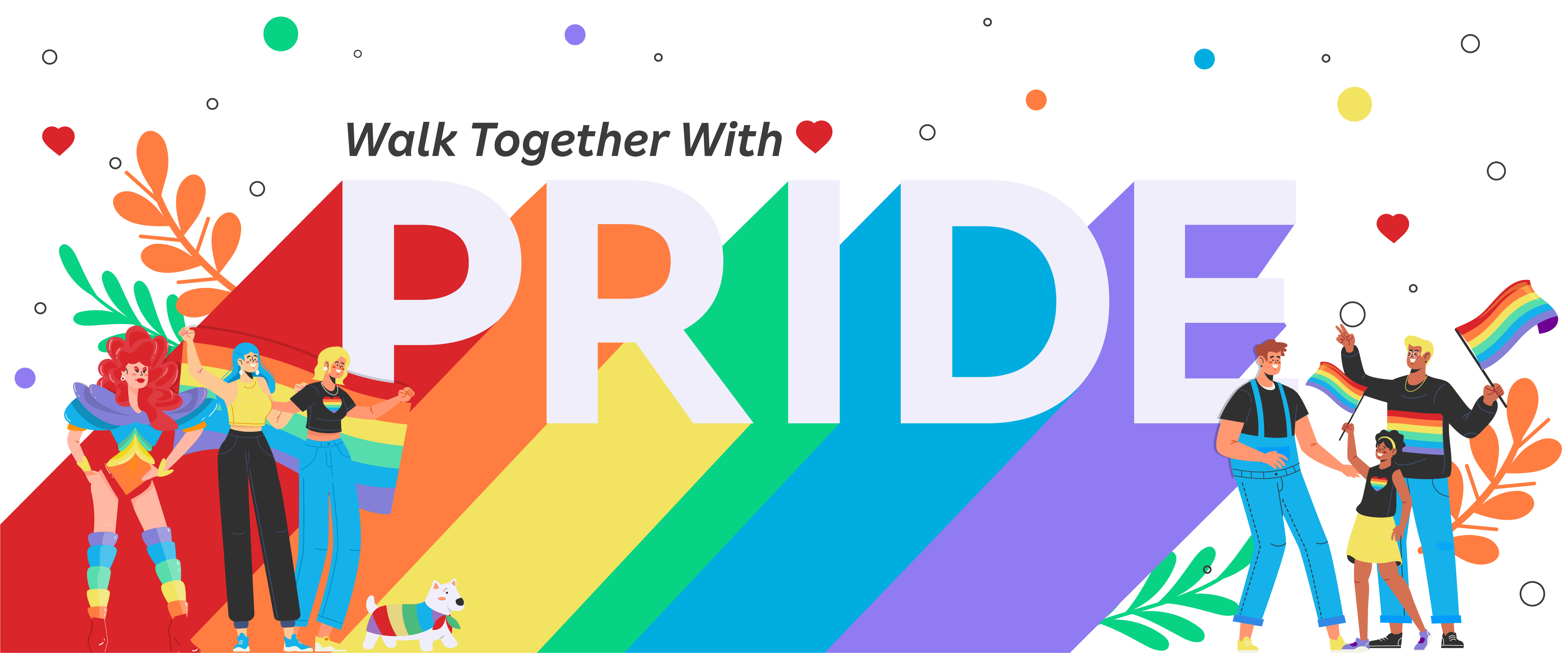 Lgbtq Walk Together With Pride